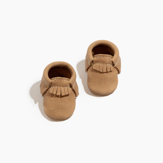 Newborn Weathered Brown Moccasin Baby Shoe Moccasin Newborn 