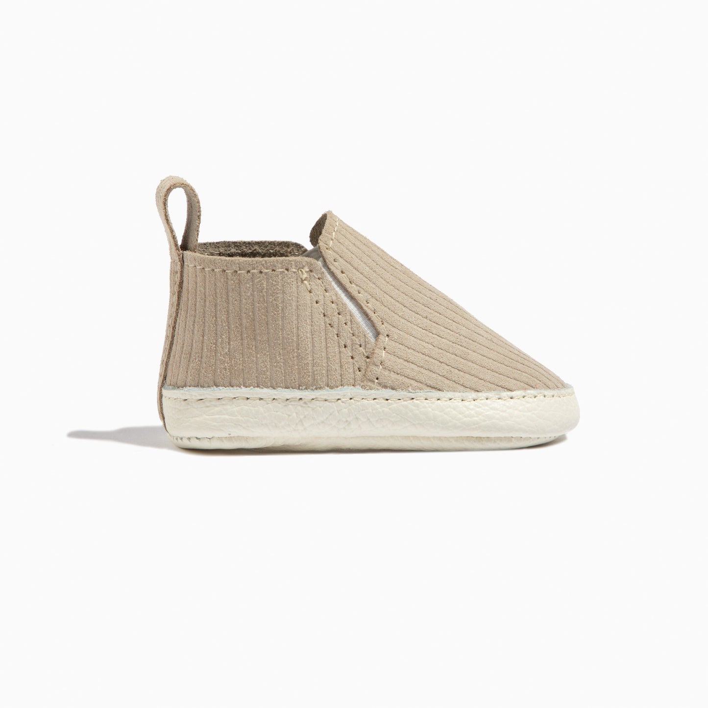 Oat Ribbed Slip On Baby Shoe Slip On Soft Sole