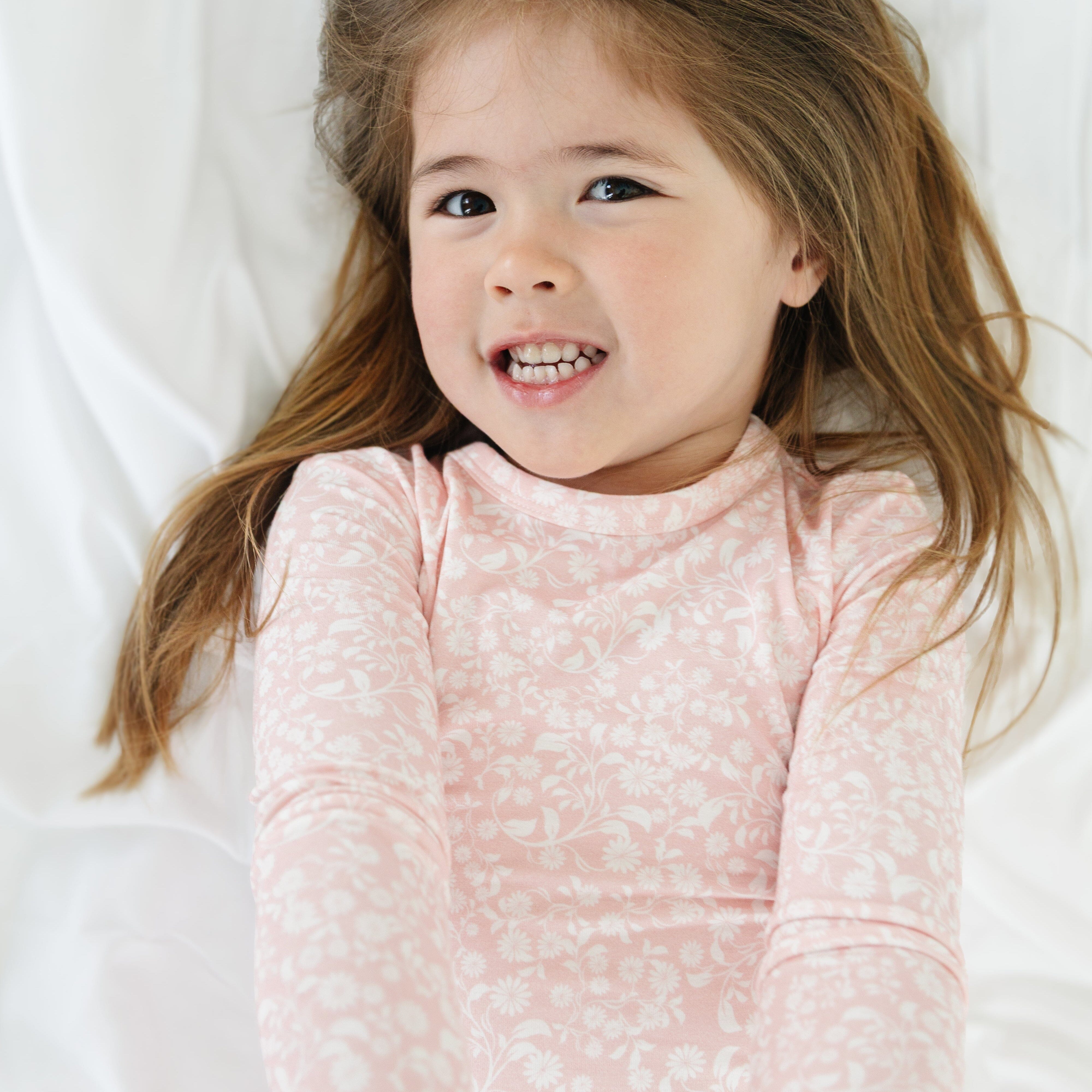 Petite Fleur Bamboo Toddler Pajama Set Motette