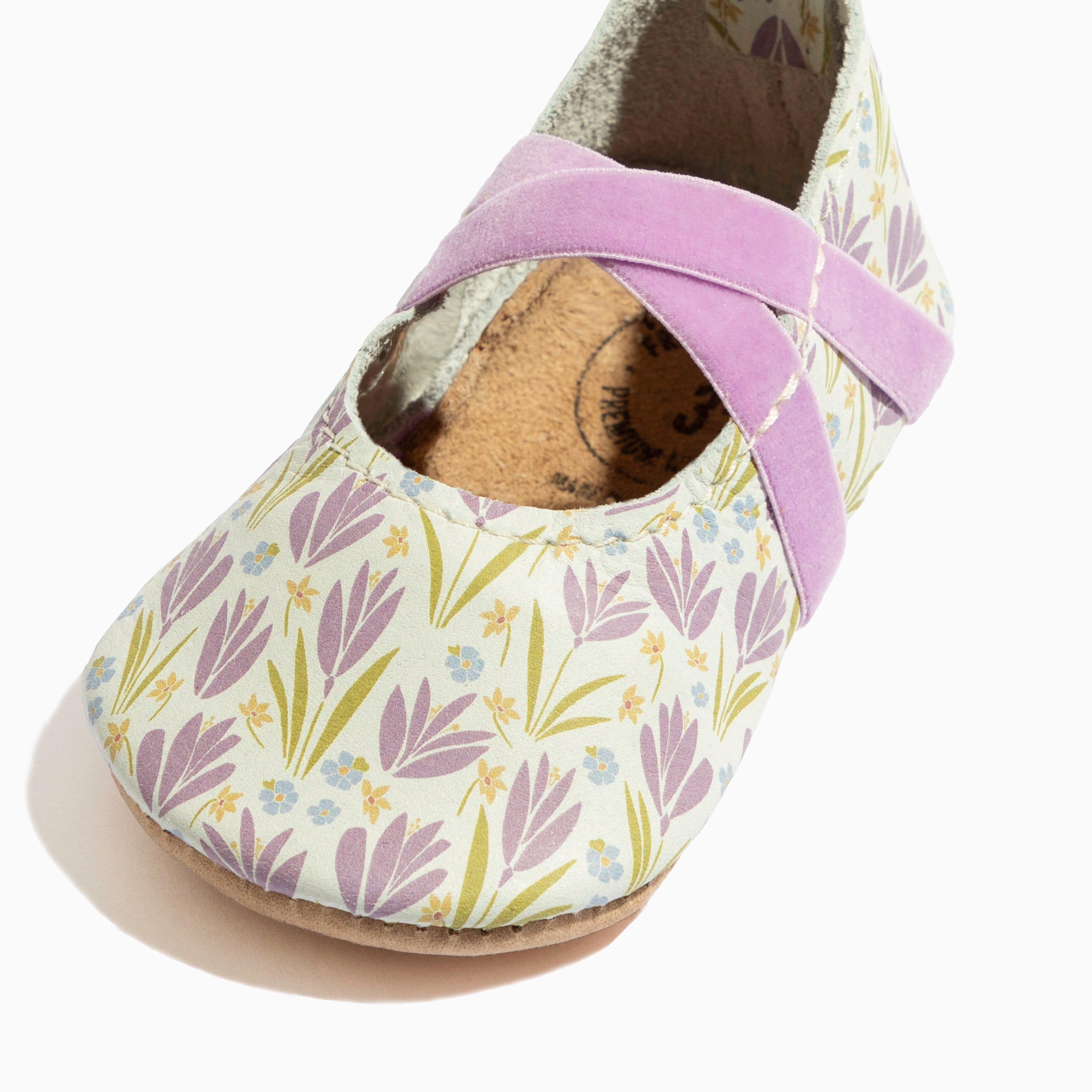 Purple Tulip Ballet Slipper Baby Shoe Ballet Slipper Soft Sole