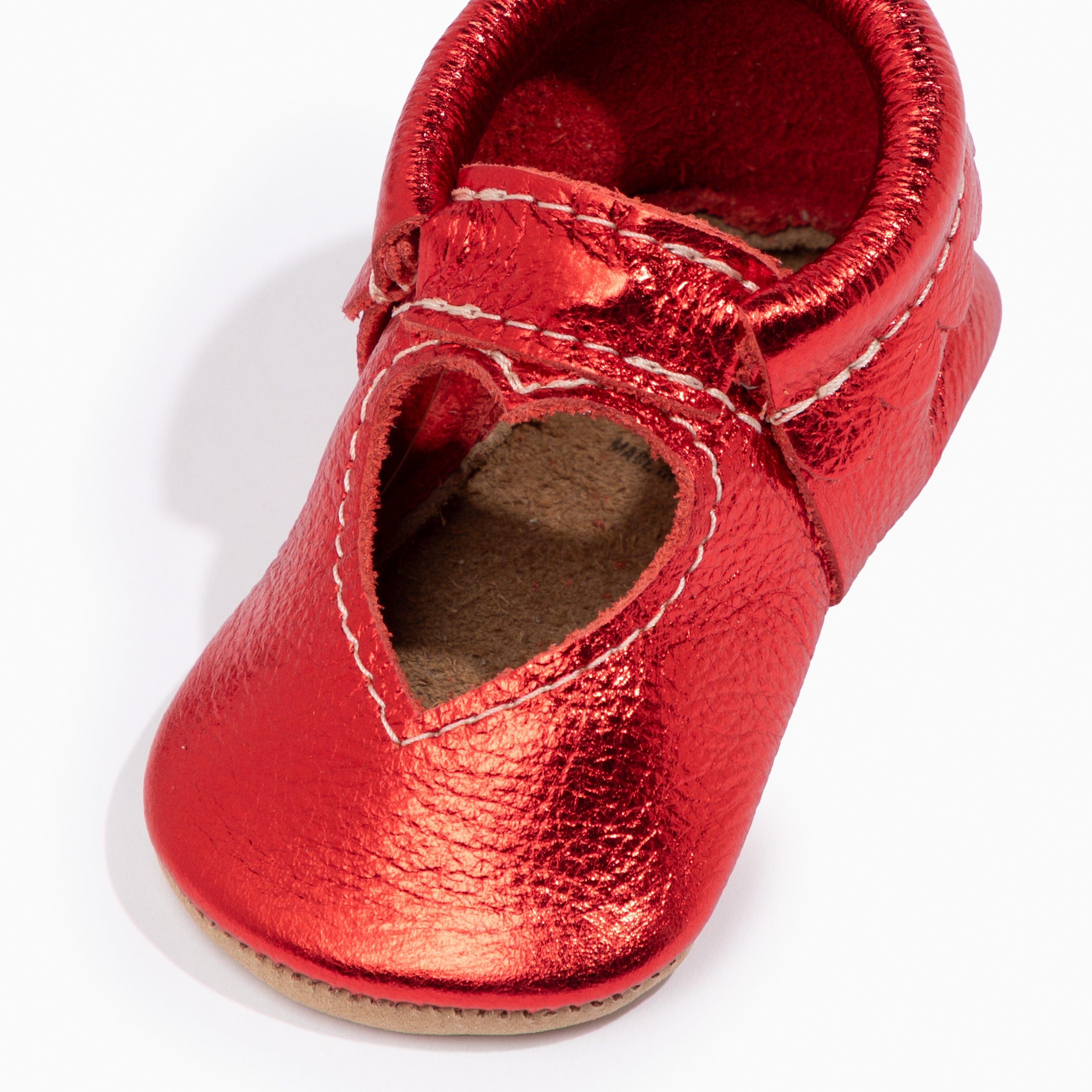 Ruby Red Sweetheart Baby Shoe Sweetheart Ballet Flat Soft Sole