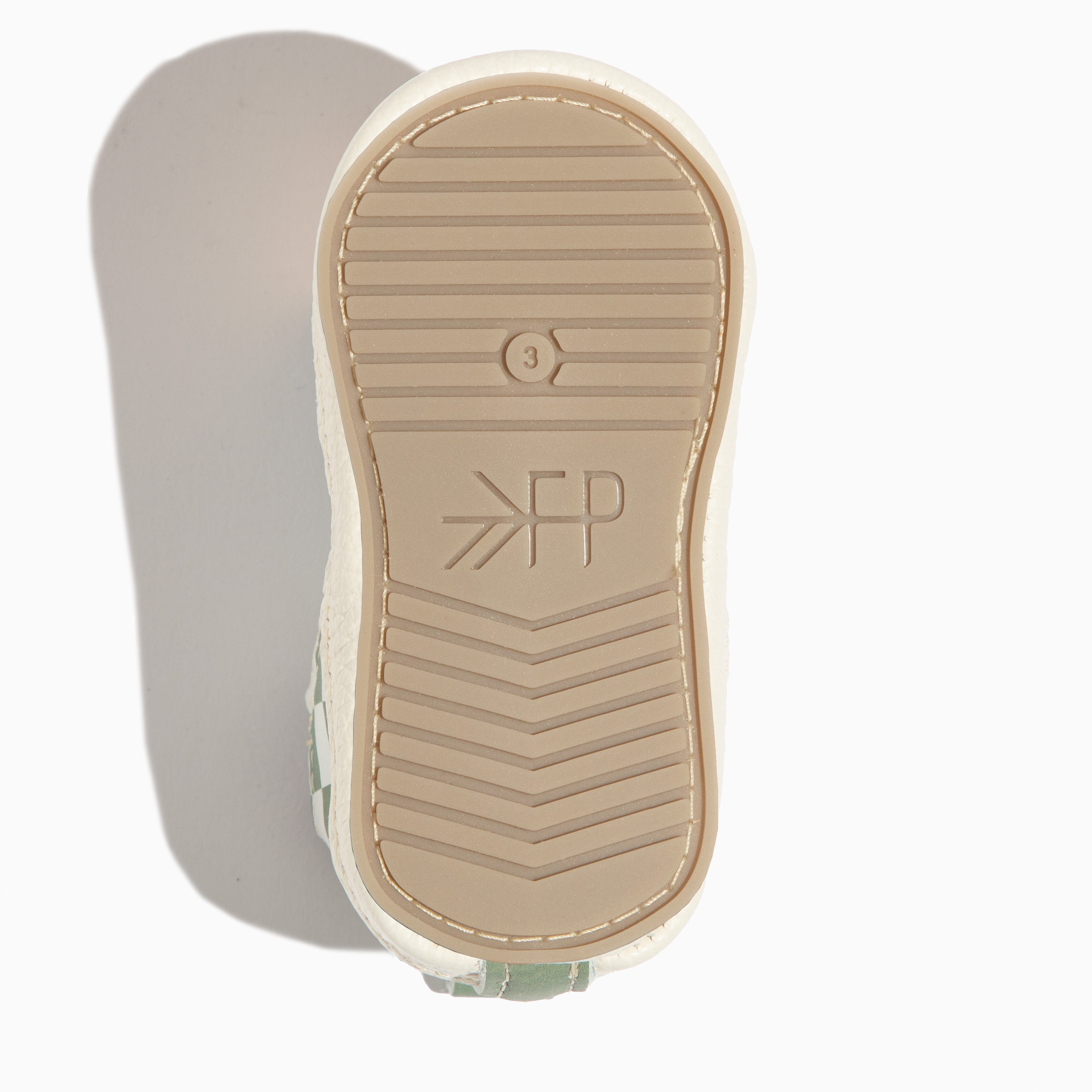 Sage Check Slip On Baby Shoe Slip On Soft Sole