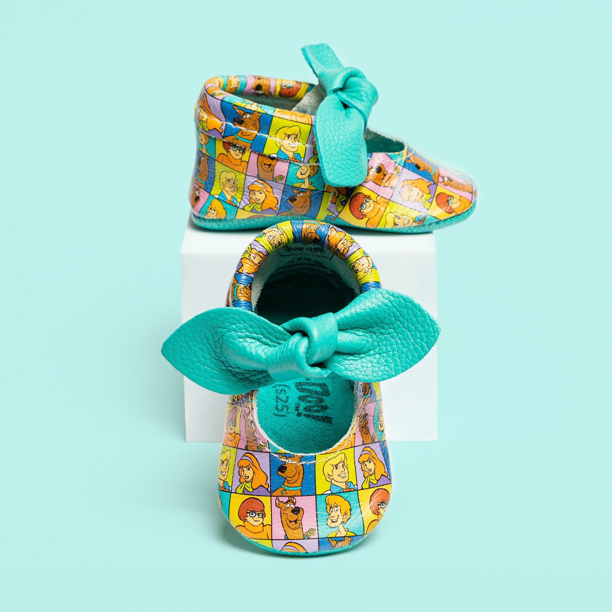 Scooby Gang Knotted Bow Baby Shoe Knotted Bow Mocc Soft Sole