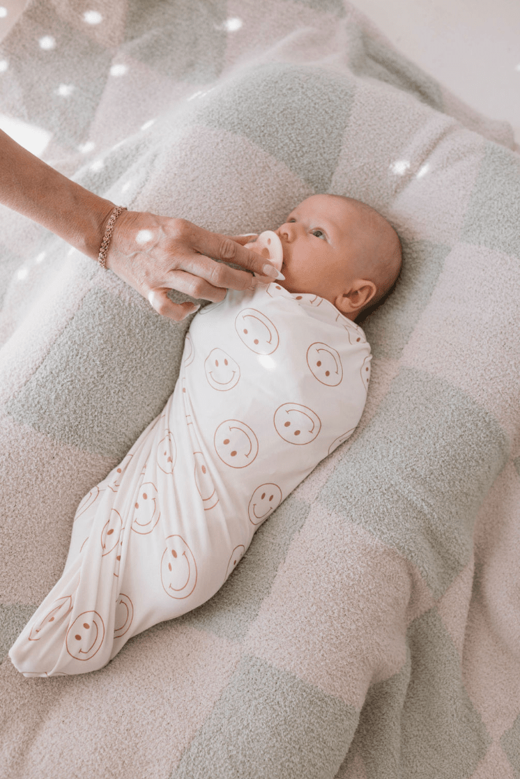 Bamboo Swaddle | Just Smile blanket forever french baby