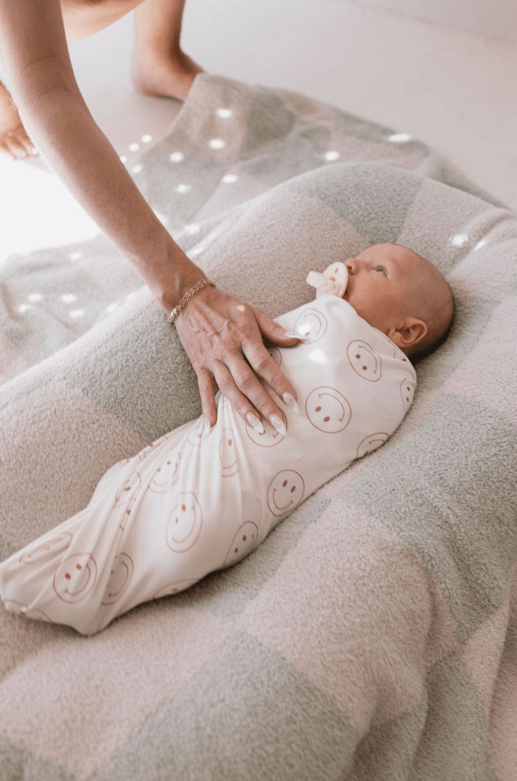 Bamboo Swaddle | Just Smile blanket forever french baby