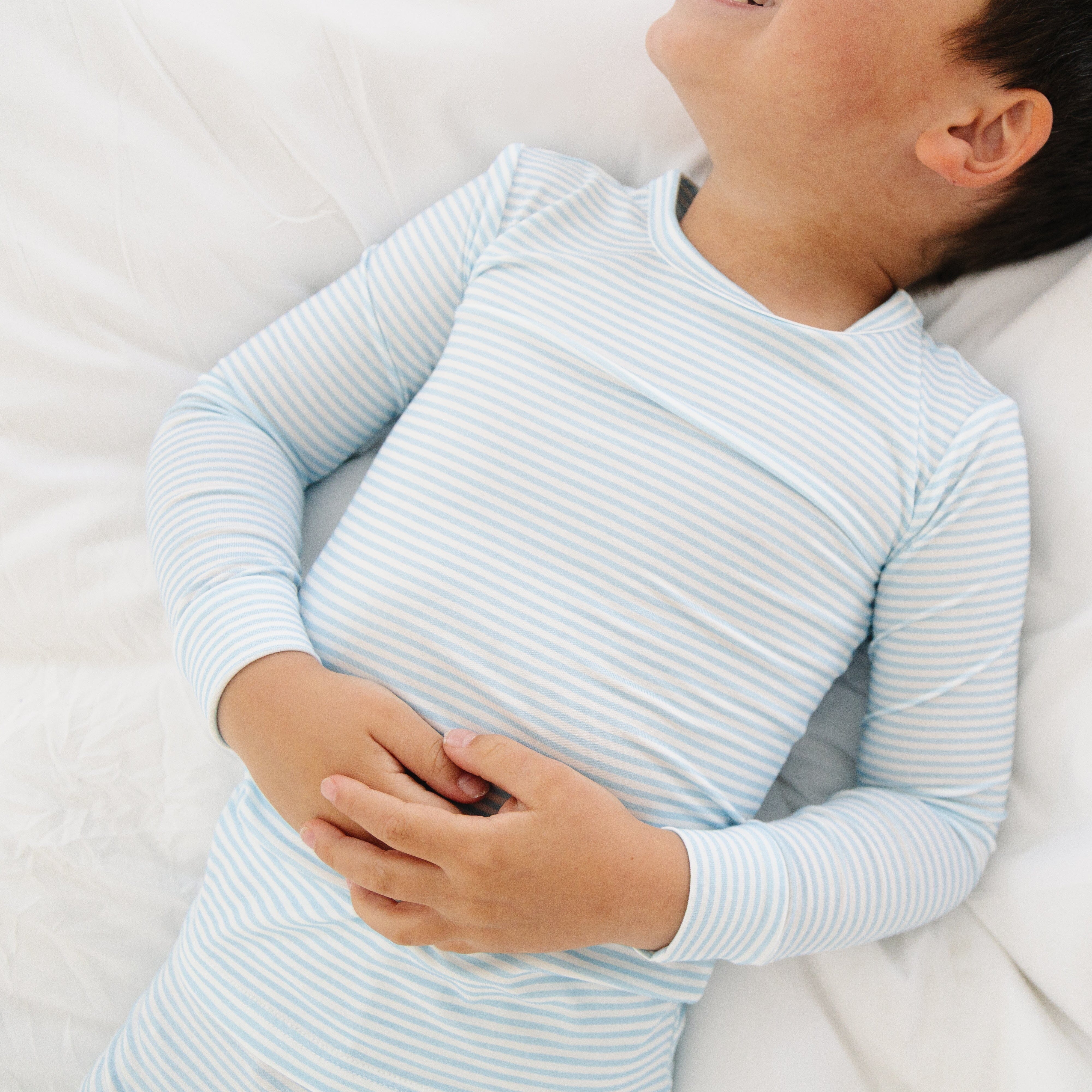 Seaside Stripe Bamboo Toddler Pajama Set Motette