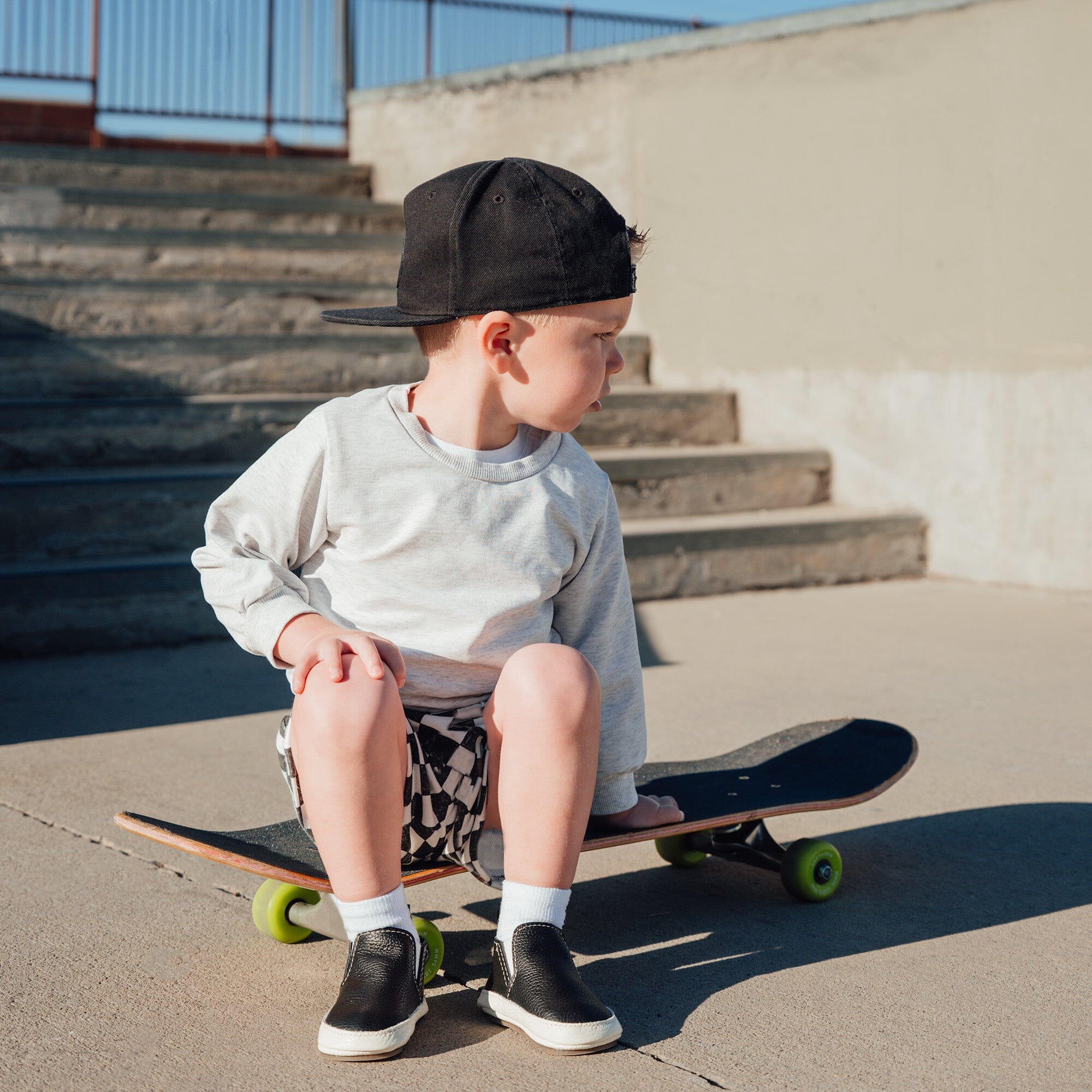 Ebony Slip On Baby Shoe Slip On Soft Sole