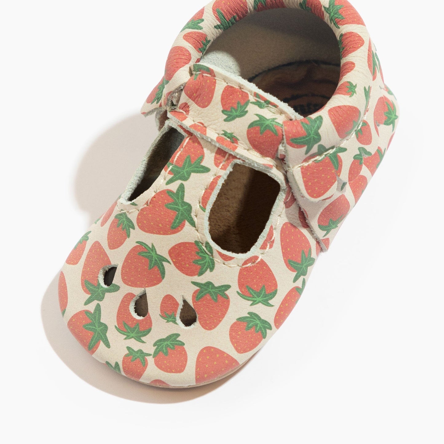 Strawberries 'n' Cream Mary Jane Baby Shoe Mary Jane Soft Sole 