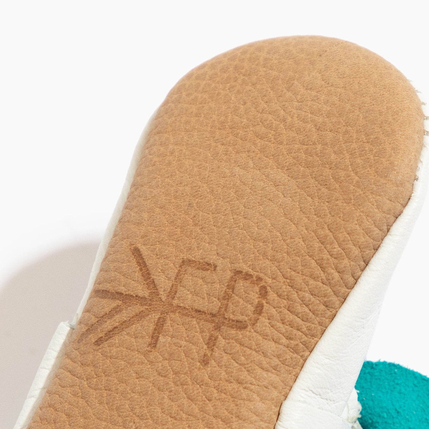 Taffy Aqua Knotted Bow Baby Shoe Knotted Bow Mocc Soft Sole