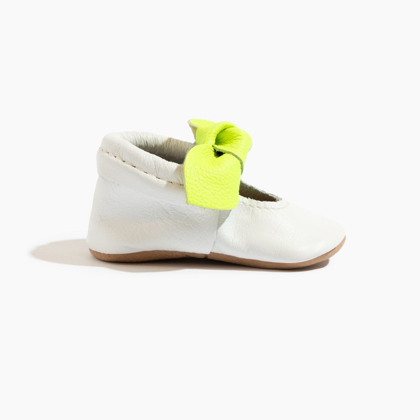 Taffy Extra Yellow Knotted Baby Shoe Knotted Bow Mocc Soft Sole