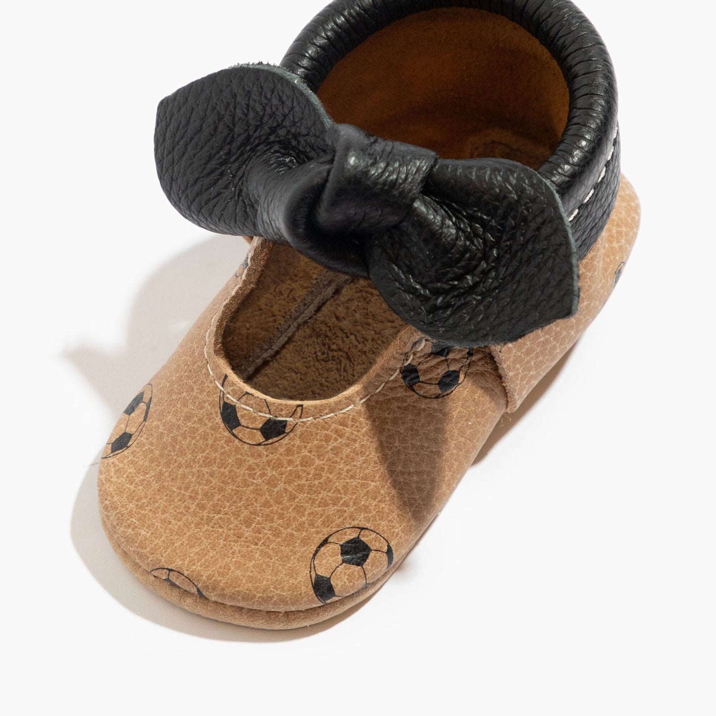 The Beautiful Game Knotted Bow Baby Shoe Knotted Bow Mocc Soft Sole 