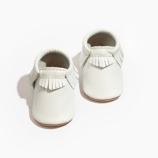Toasted Bright White Moccasin Baby Shoe Moccasin Soft Sole 