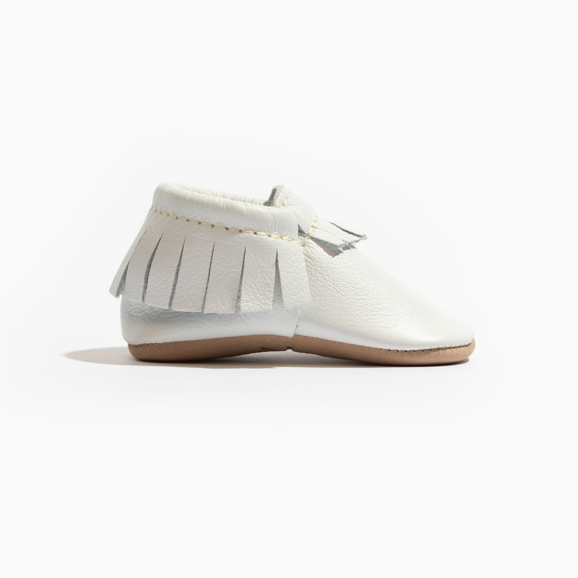 Toasted Bright White Moccasin Baby Shoe Moccasin Soft Sole