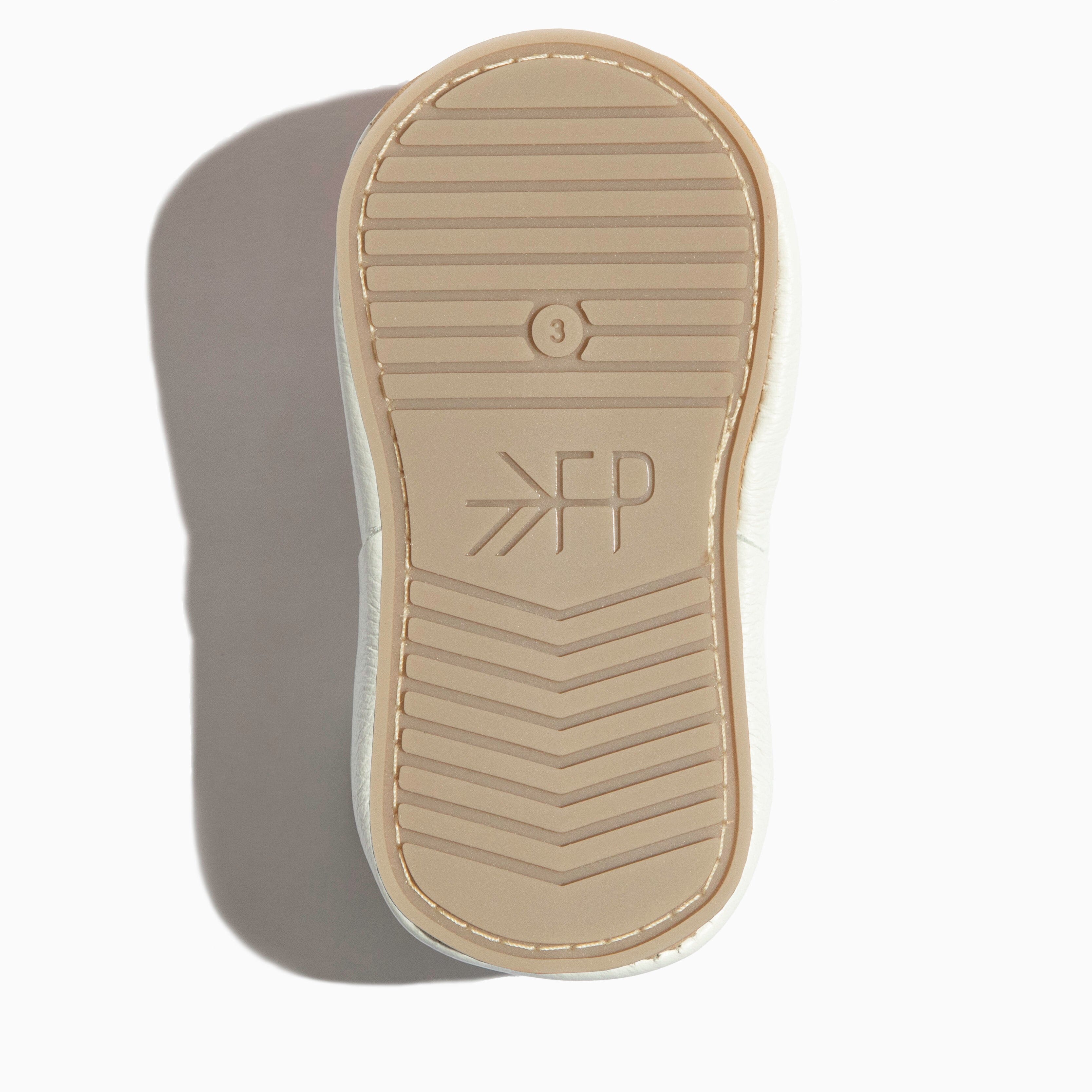 Toasted Bright White T-Bar Baby Shoe T-Bar Soft Sole