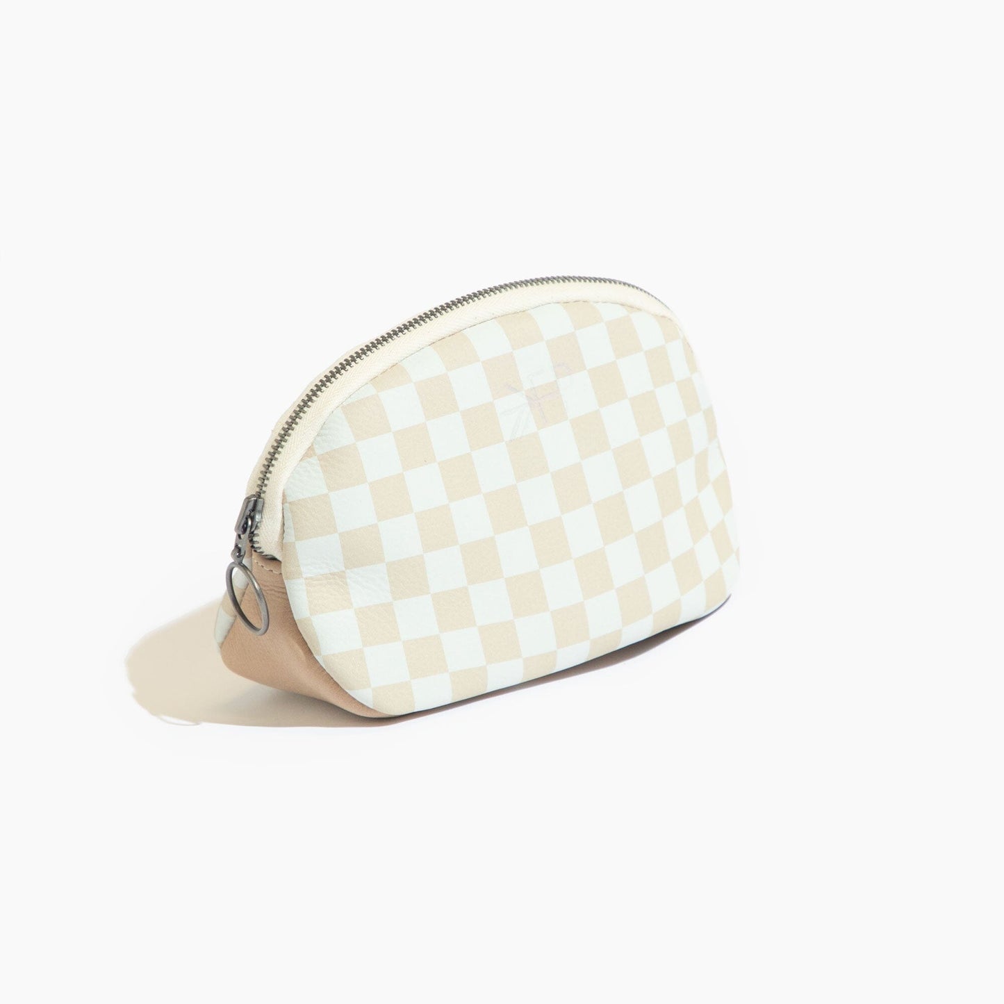 Trendy Tan Check Cosmetic Pouch Cosmetic Pouch In House Bag