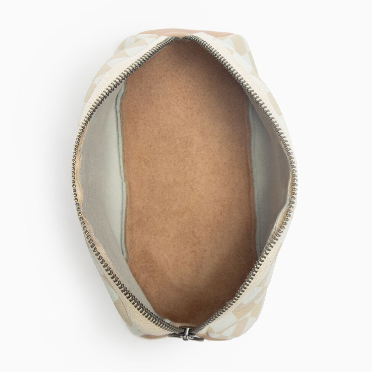 Trendy Tan Check Cosmetic Pouch Cosmetic Pouch In House Bag