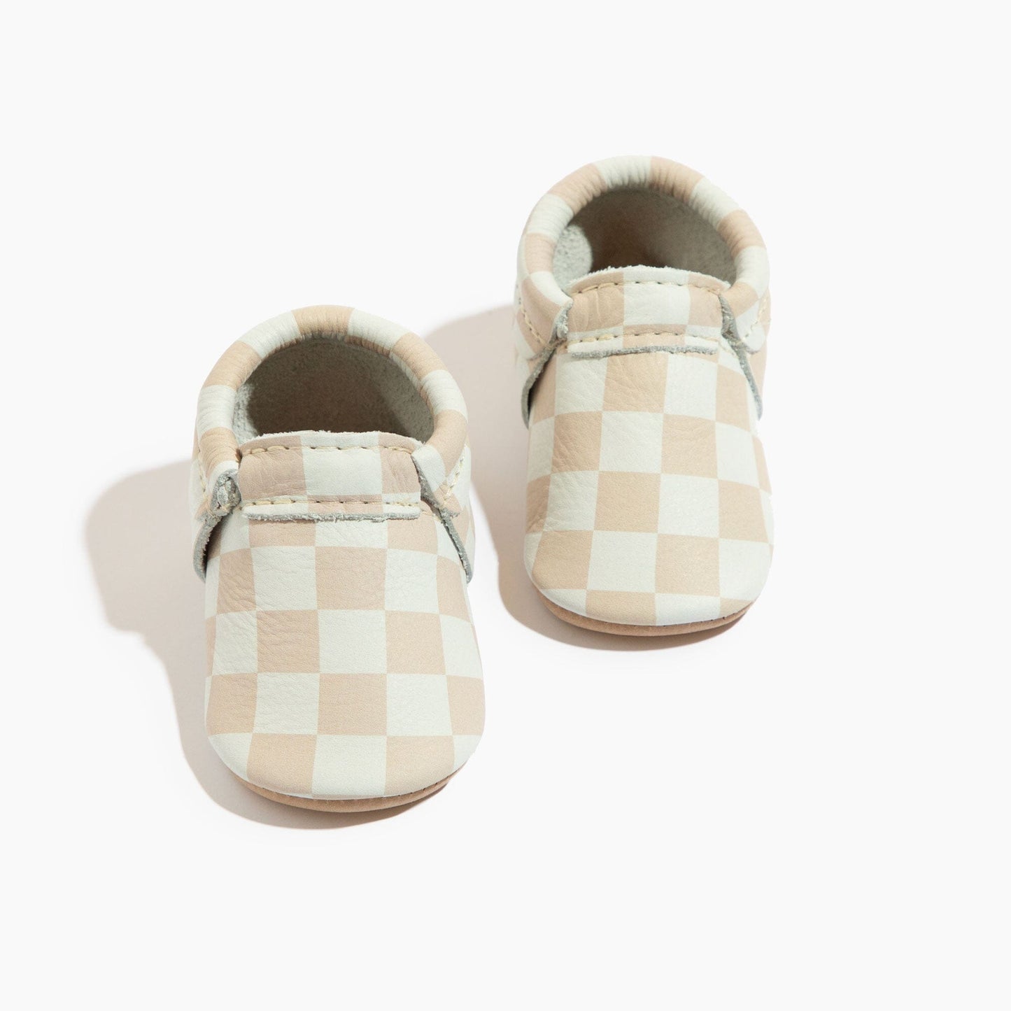 Trendy Tan Check City Baby Shoe City Mocc Soft Sole