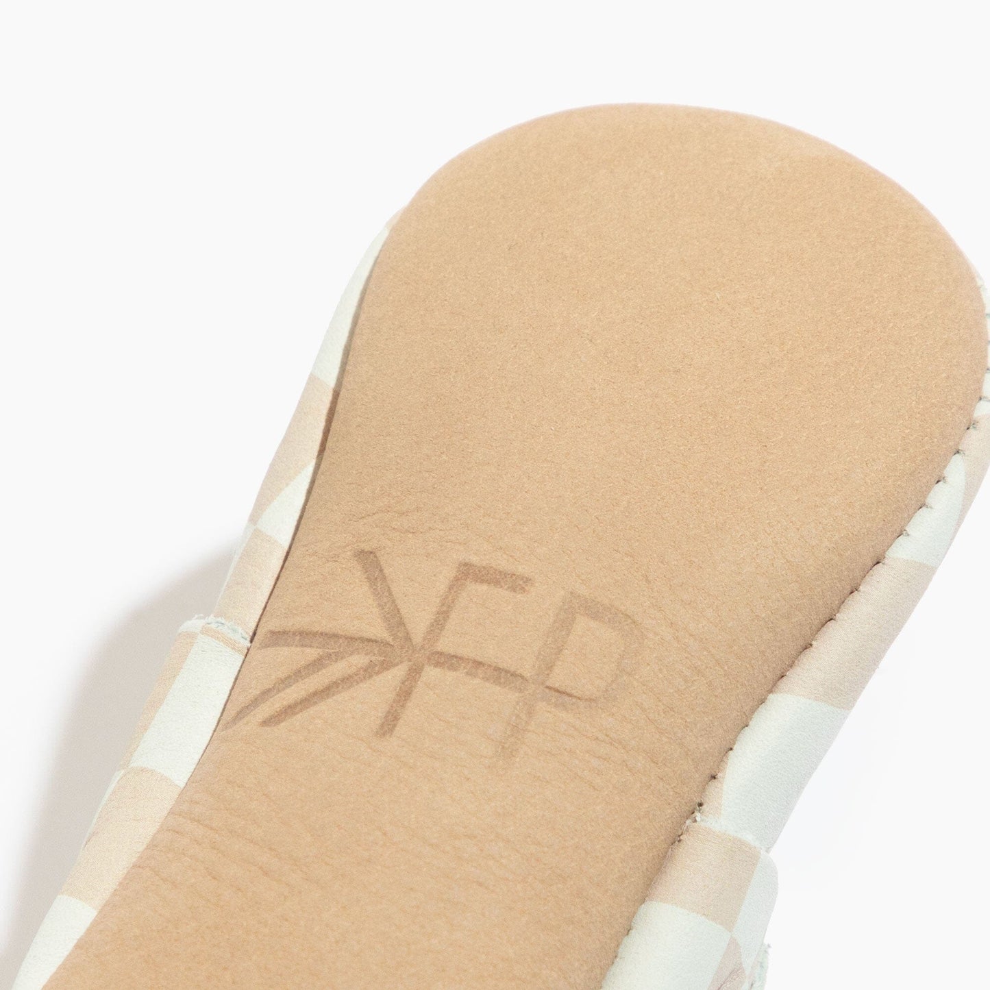 Trendy Tan Check City Baby Shoe City Mocc Soft Sole