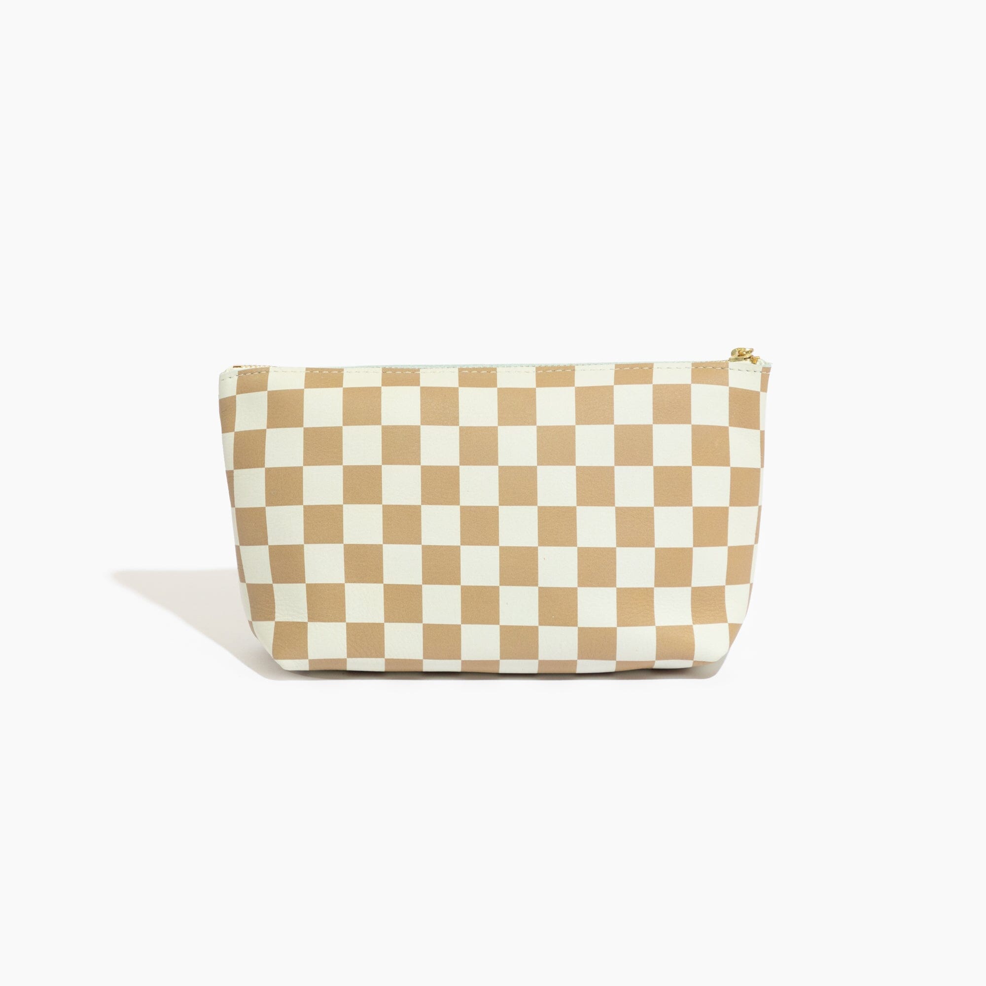 Tan Check Utility Pouch Utility Pouch In House Bag