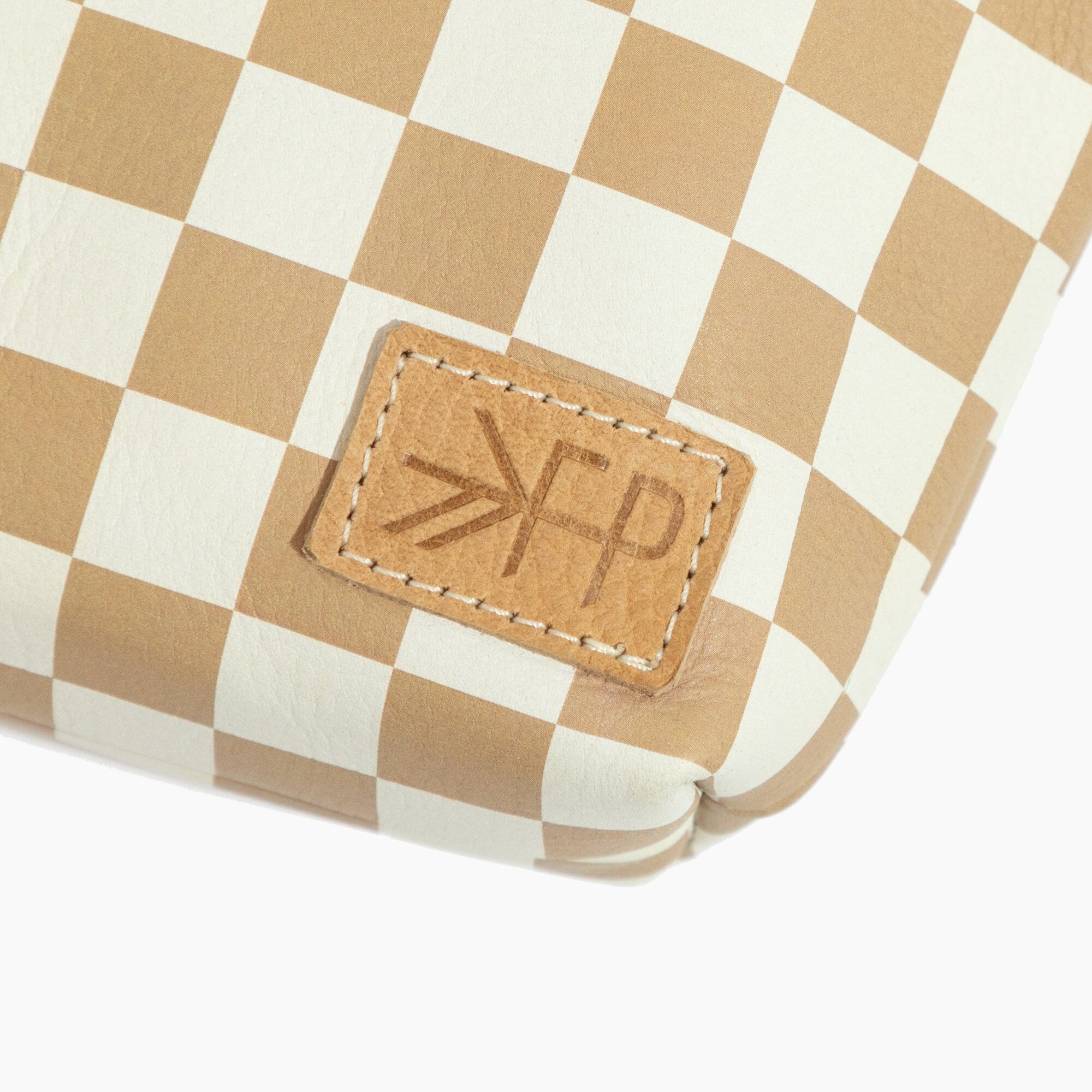 Tan Check Utility Pouch Utility Pouch In House Bag