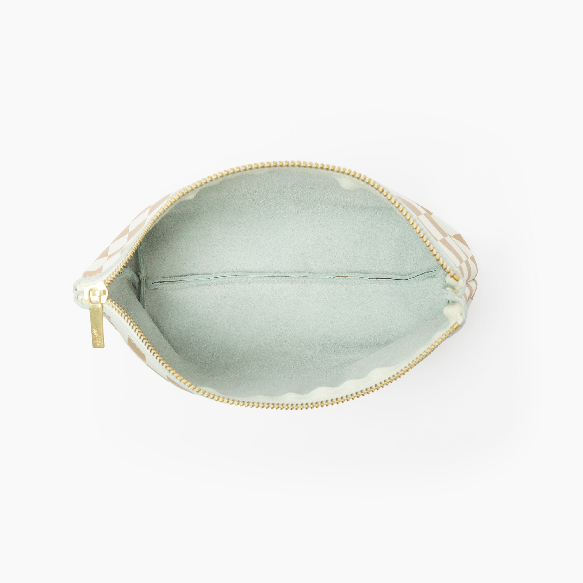 Tan Check Utility Pouch Utility Pouch In House Bag