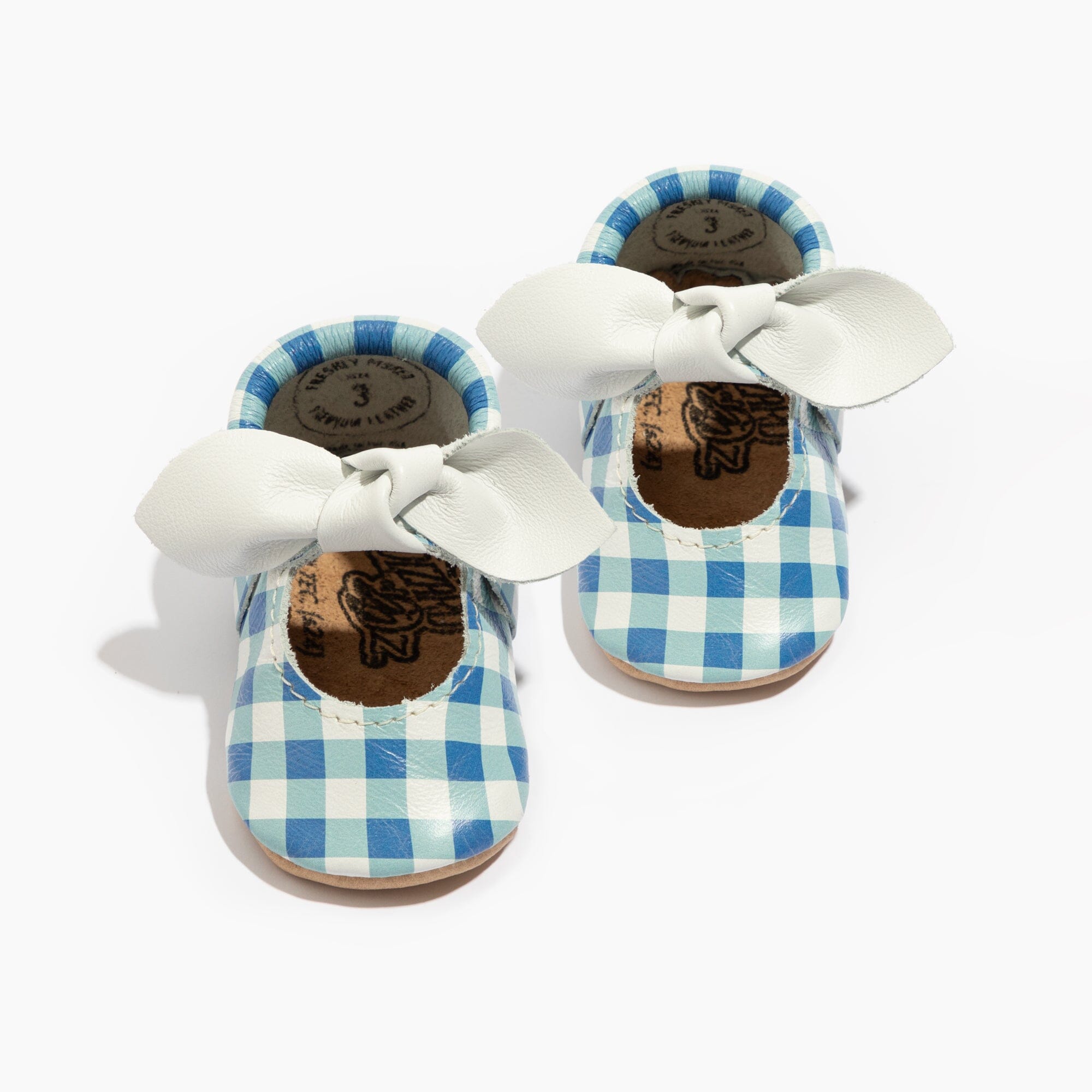 Dorothy™ Gingham Knotted Bow Baby Shoe Knotted Bow Mocc Soft Sole