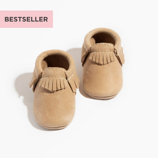 Weathered Brown Moccasin Baby Shoe Moccasin Soft Sole