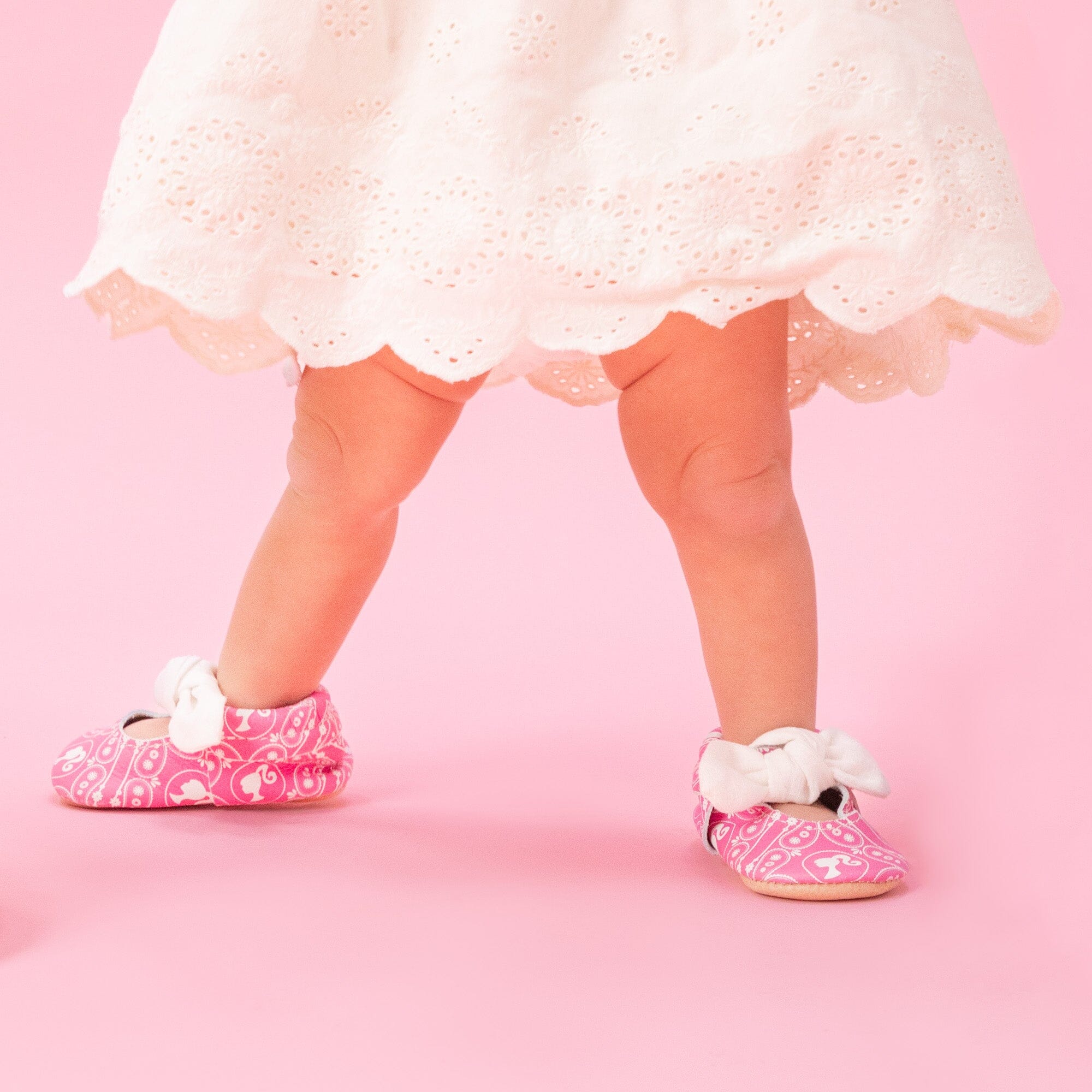 Barbie™ Paisley Knotted Bow Baby Shoe Knotted Bow Mocc Soft Sole