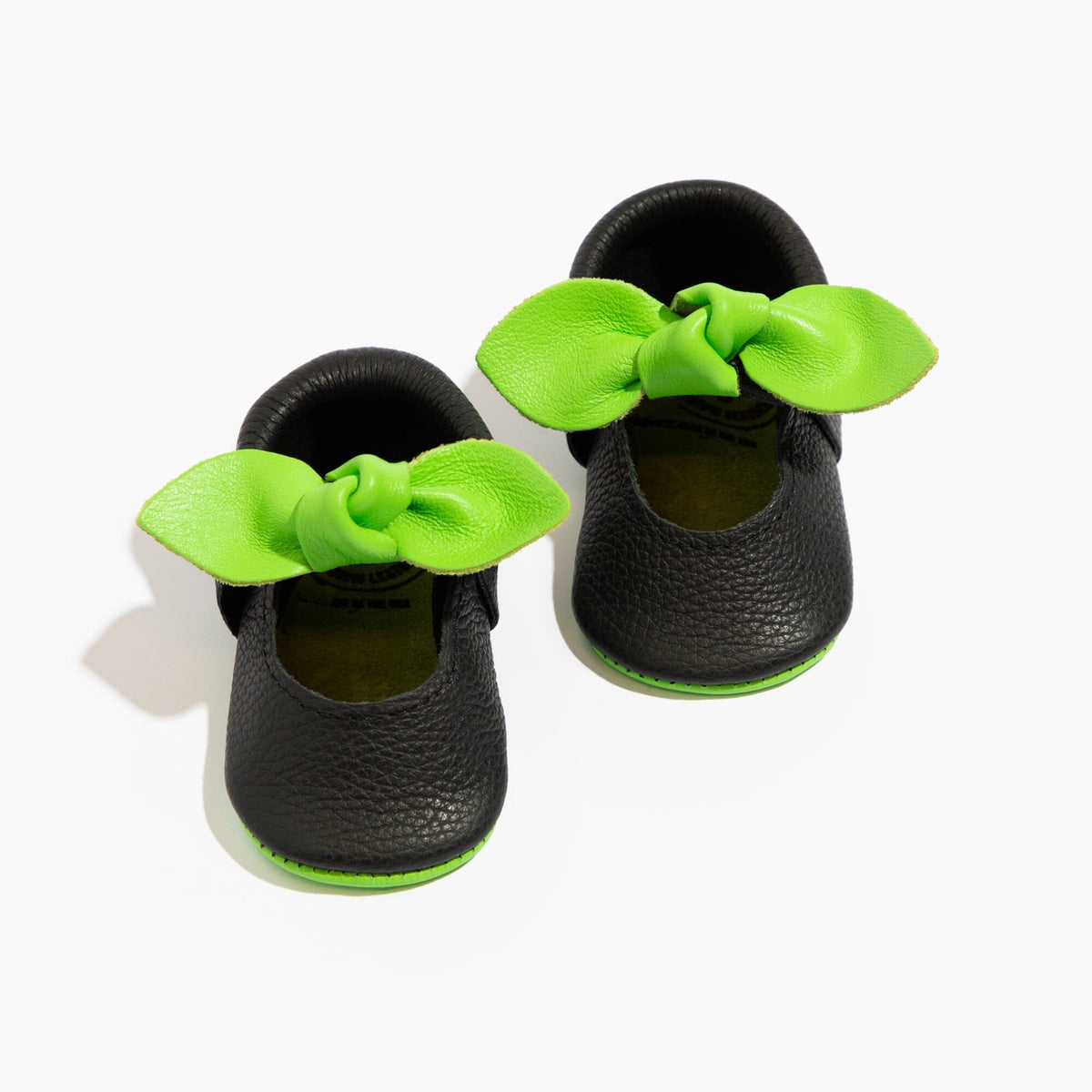 Witch Knotted Bow Baby Shoe Leather Baby Moccasins – Freshly Picked