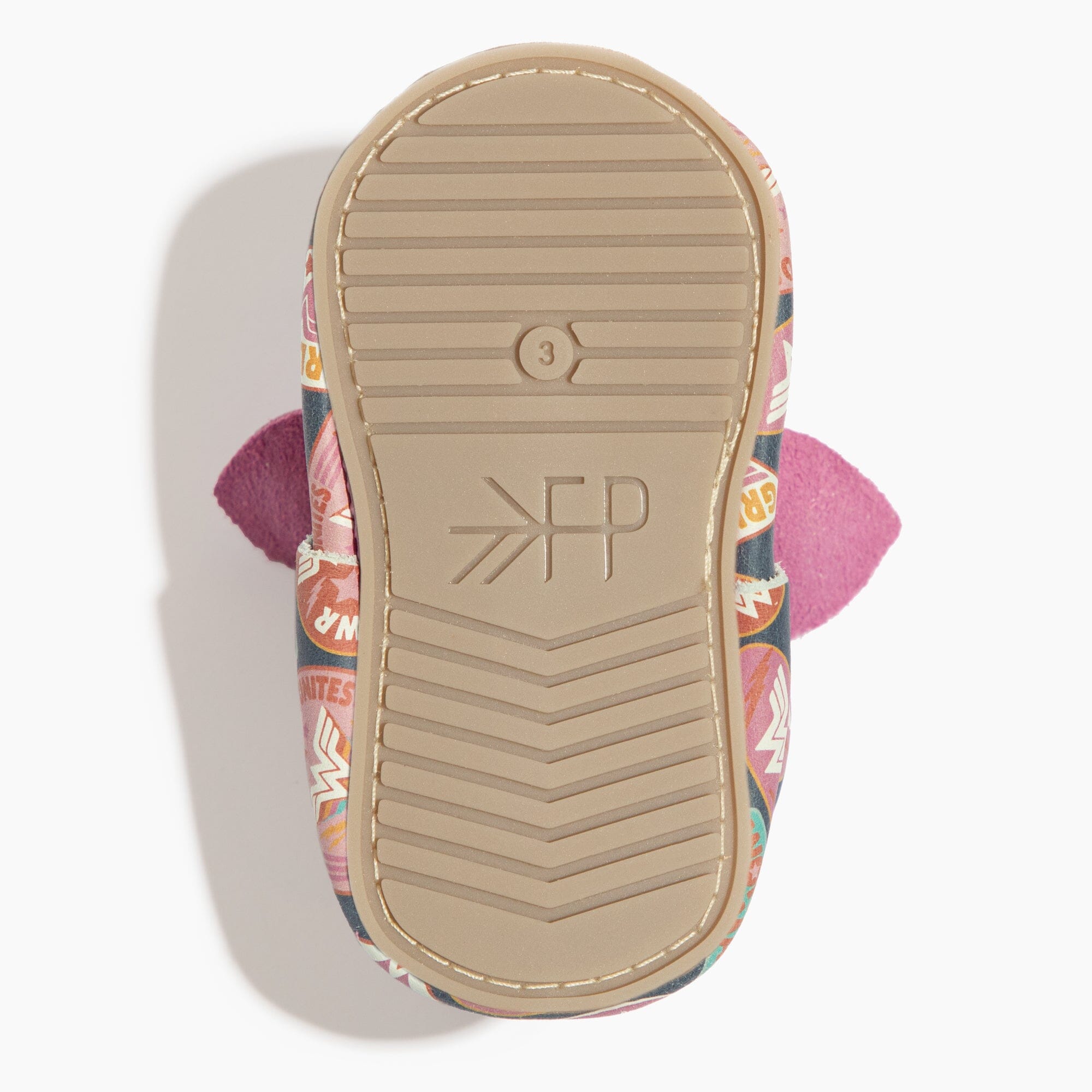 Wonder Woman™ Girl Power Knotted Bow Baby Shoe Knotted Bow Mocc Soft Sole