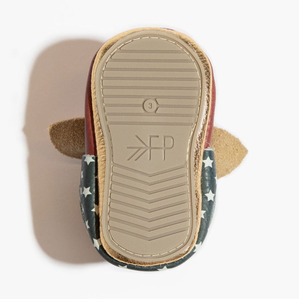 Wonder Woman™ Knotted Bow Baby Shoe Knotted Bow Mocc Soft Sole