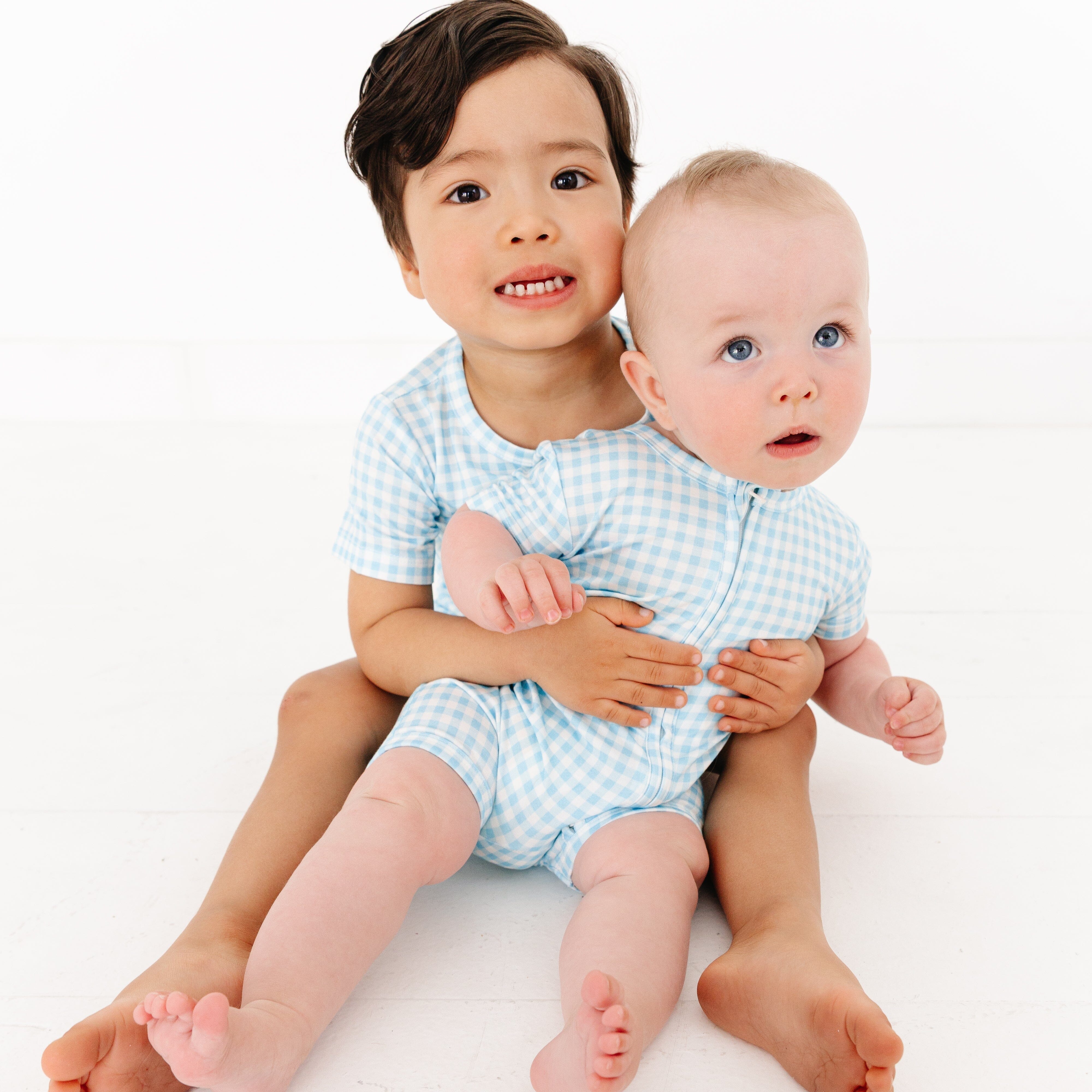 Harbor Gingham Short Sleeve & Shorts Bamboo Sleeper Motette