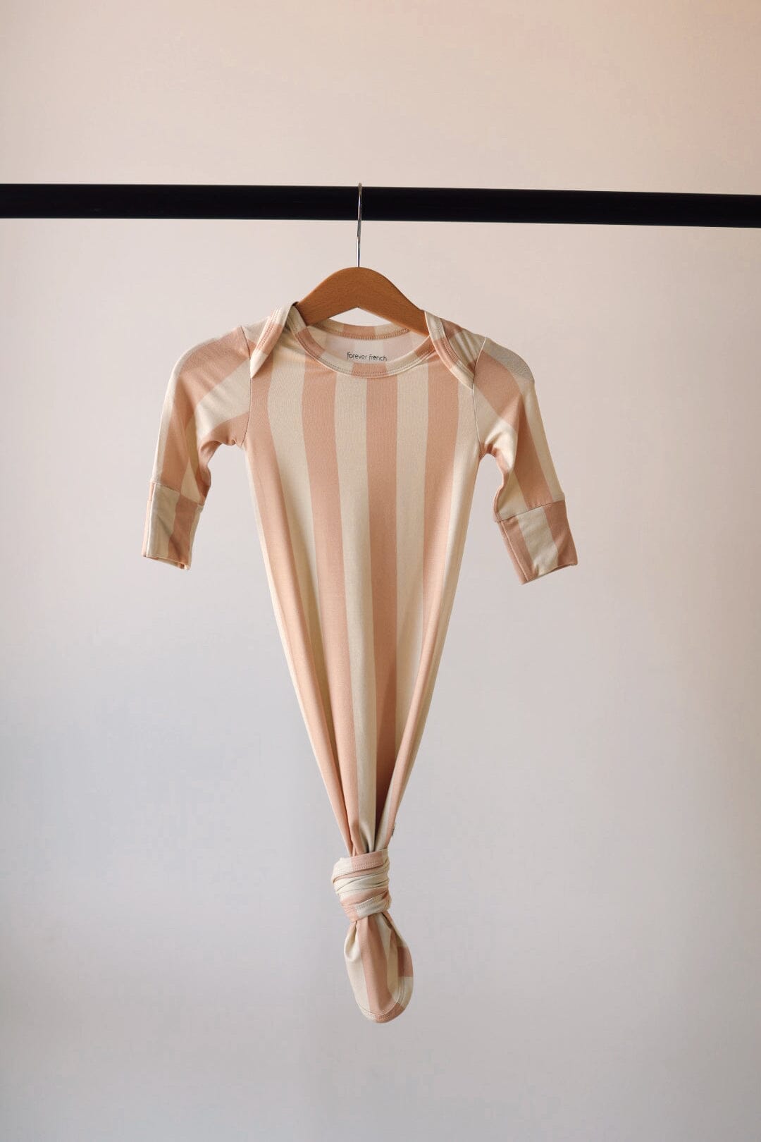 Bamboo Knotted Gown | Candy Stripe forever french baby