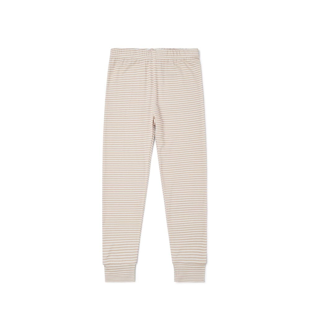 Oatmeal Stripe Bamboo Kids Pajama Set Motette