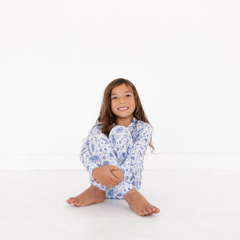 Porcelain Vine Bamboo Toddler Pajama Set Motette