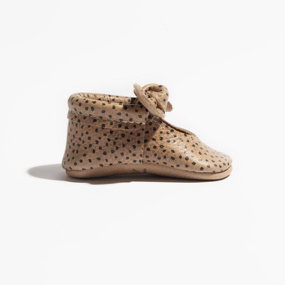 Copy of Almond Speckles Knotted Bow Mocc Knotted Bow Mocc Soft Sole