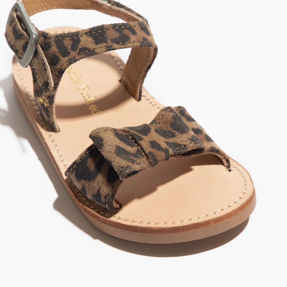 Kids leopard hot sale print sandals