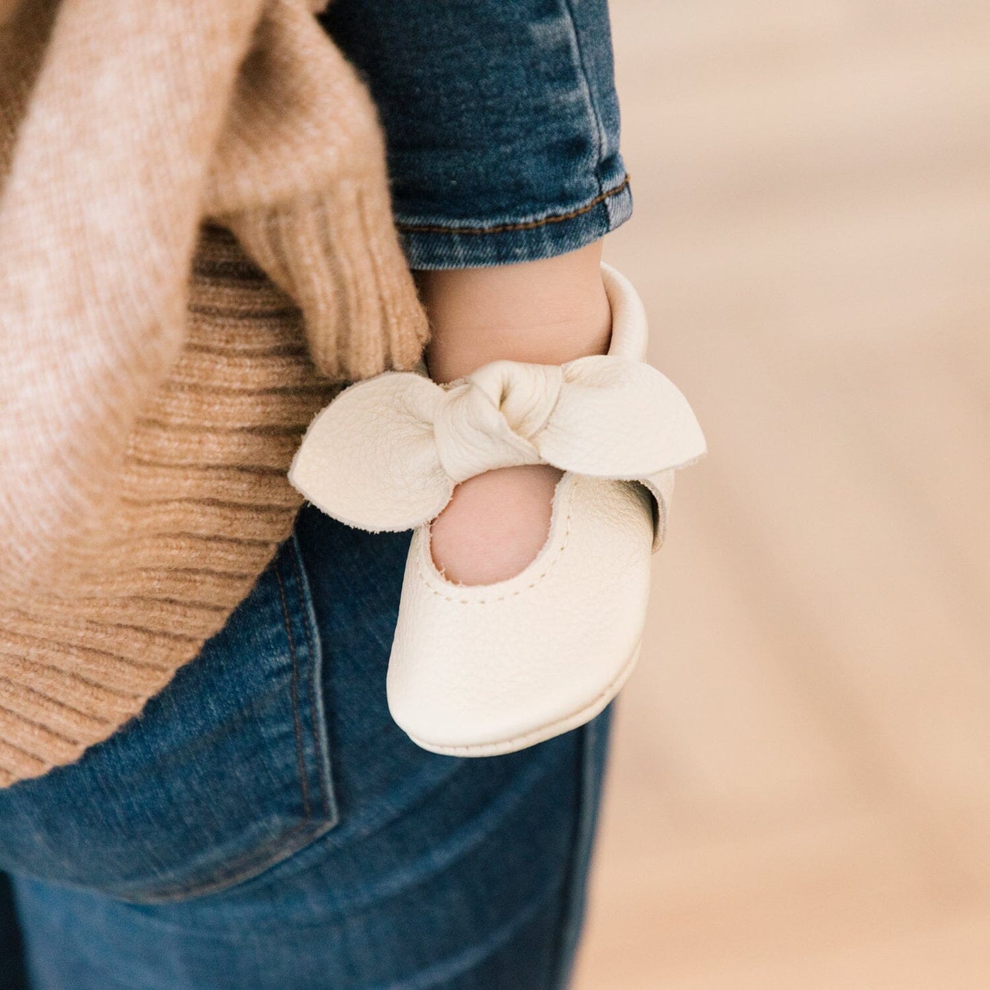 Birch Knotted Bow Mocc Knotted Bow Mocc Soft Sole