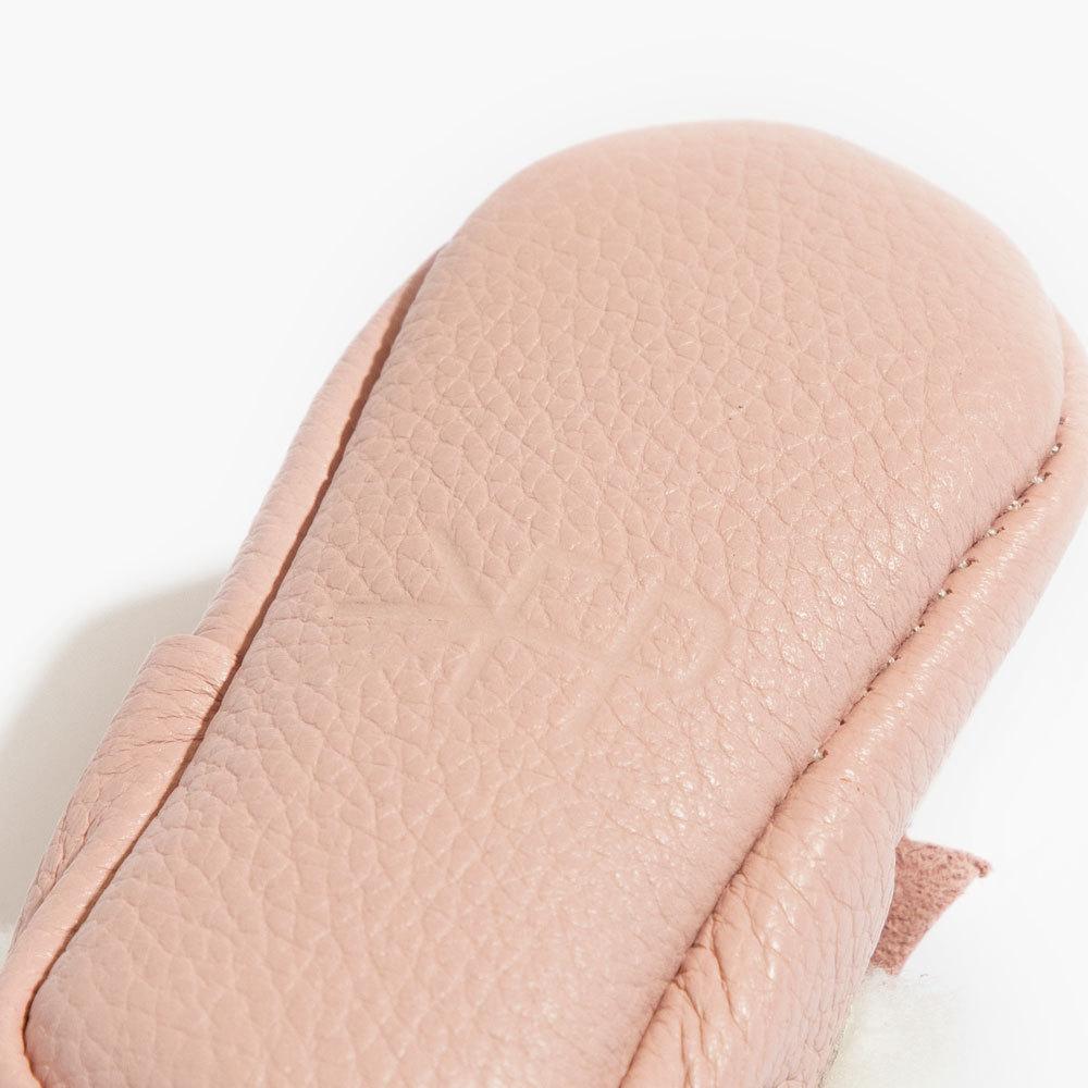 Blush Shearling Bow Mocc Shearling Bow Mocc Soft Soles
