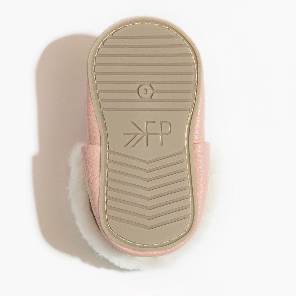 Blush Shearling Bow Mocc Shearling Bow Mocc Soft Sole