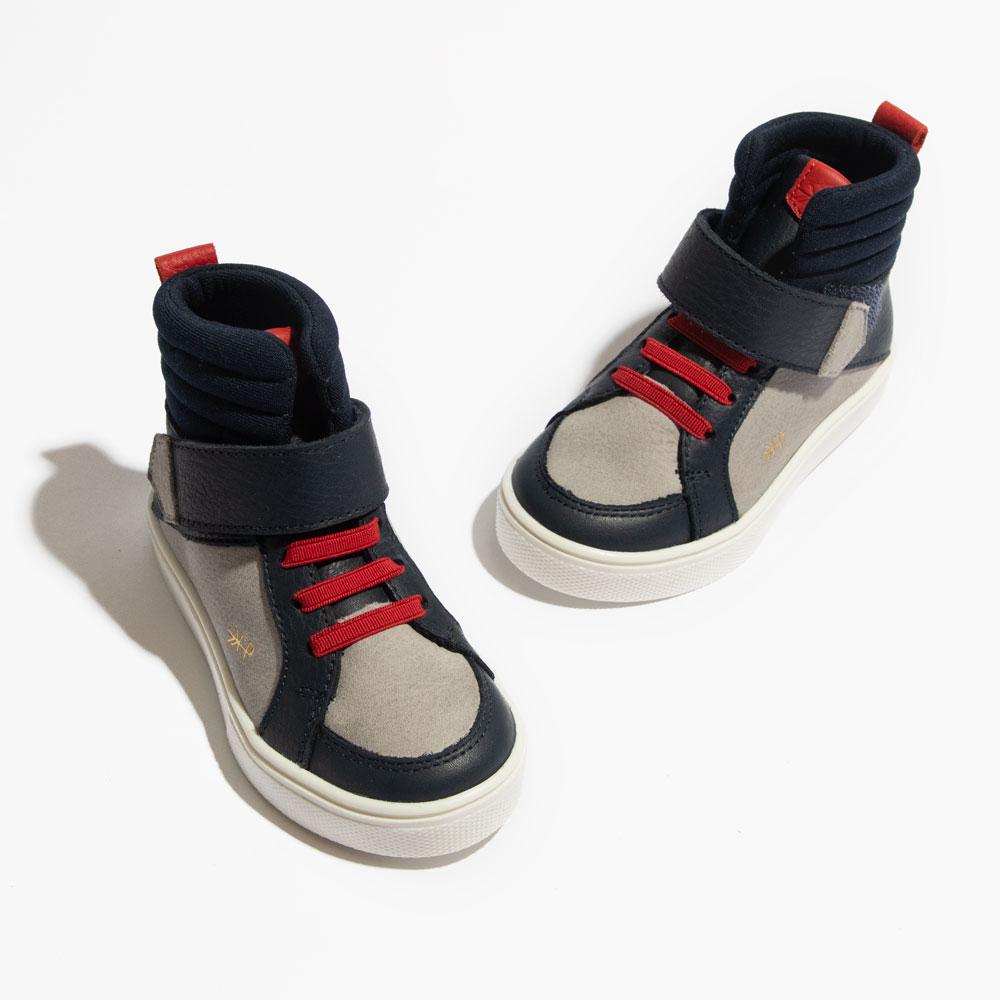 Velcro Straps Boys Velcro High Tops Retro Brooklyn High Top Sneaker