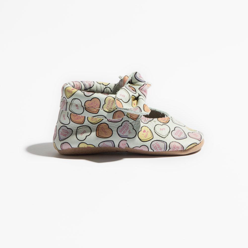 Candy Hearts Knotted Bow Mocc Knotted Bow Mocc Soft Sole