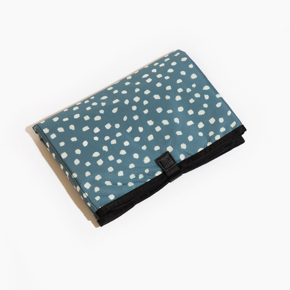 Dusty Blue Dapple Dot Changing Mat Changing Mat Bag Accessory