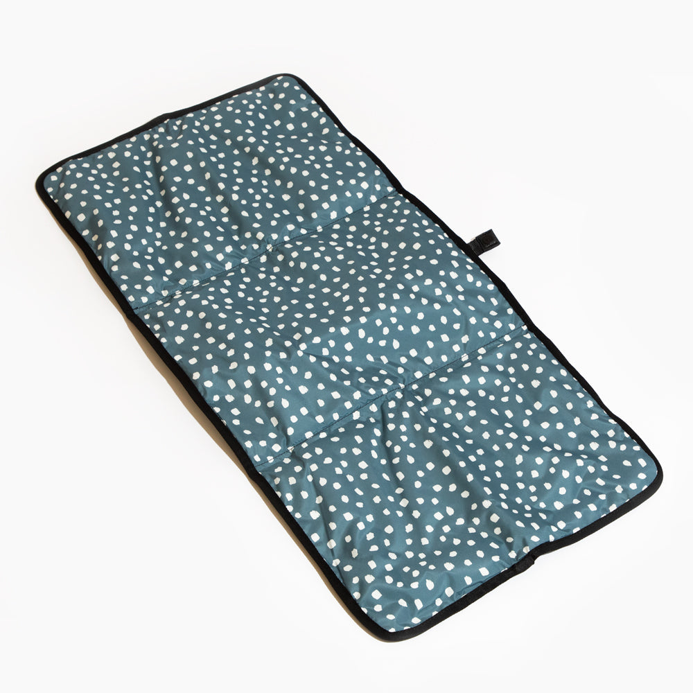 Dusty Blue Dapple Dot Changing Mat Changing Mat Bag Accessory