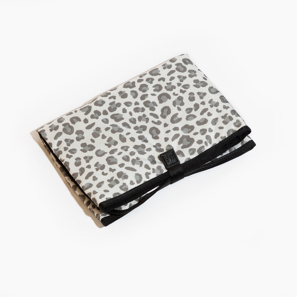 Grey Leopard Changing Mat Changing Mat Bag Accessory