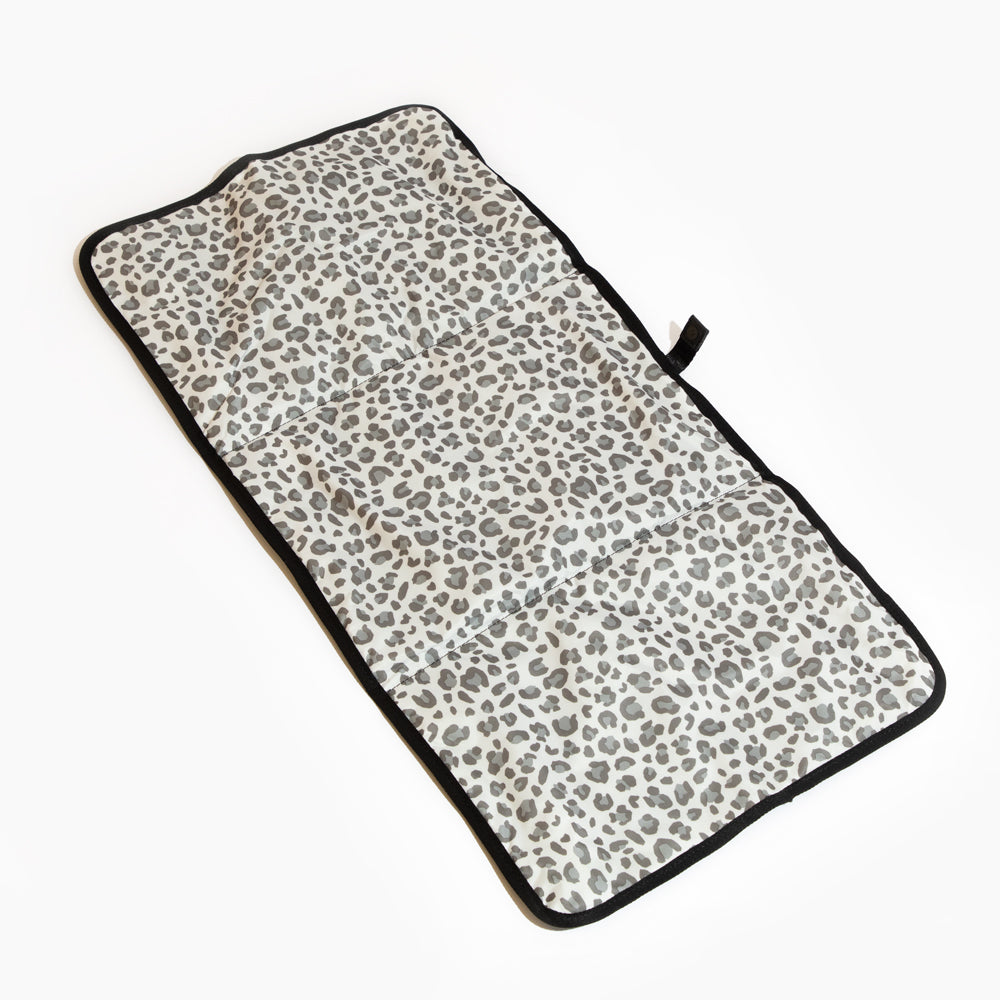 Grey Leopard Changing Mat Changing Mat Bag Accessory