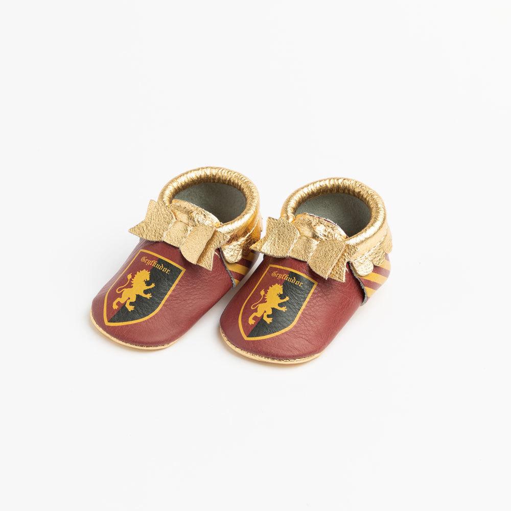 Gryffindor Bow Mocc Bow Moccasins Soft Soles