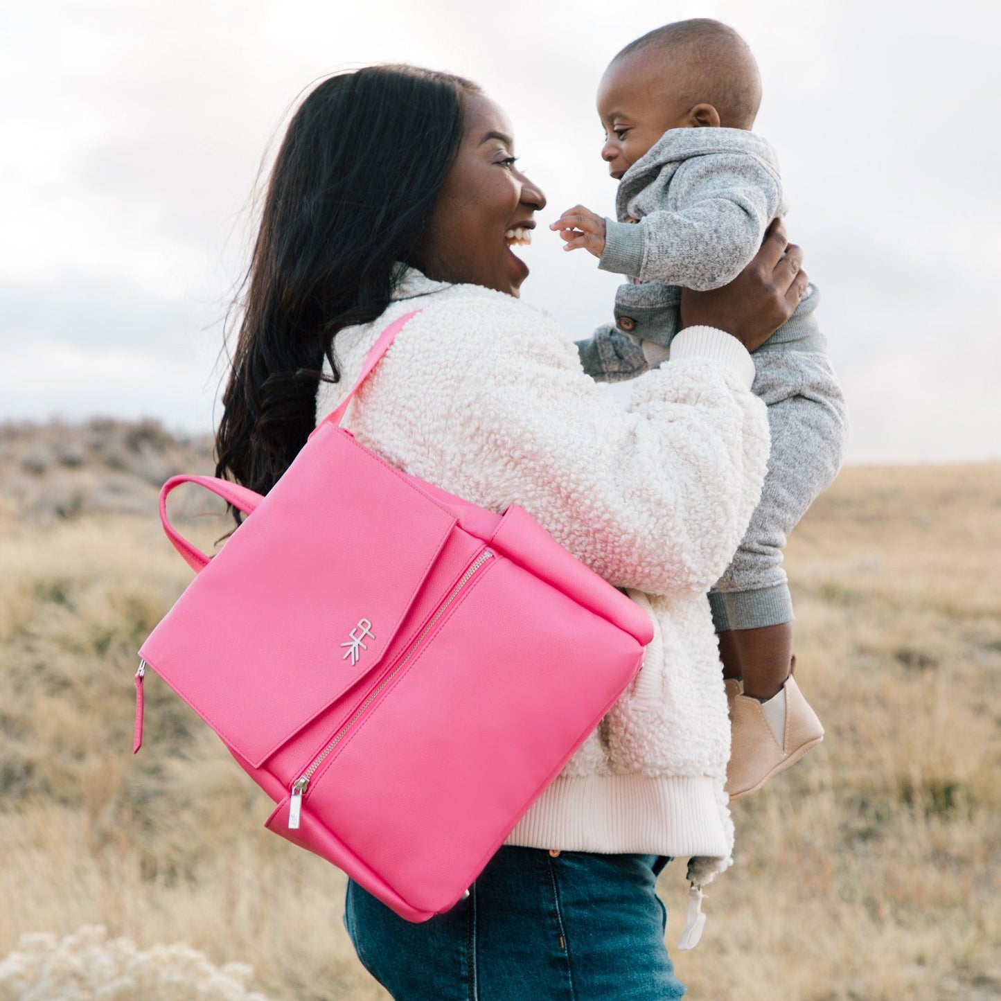 Hot Pink Mini Classic Bag II Mini Classic Diaper Bag II Diaper Bag