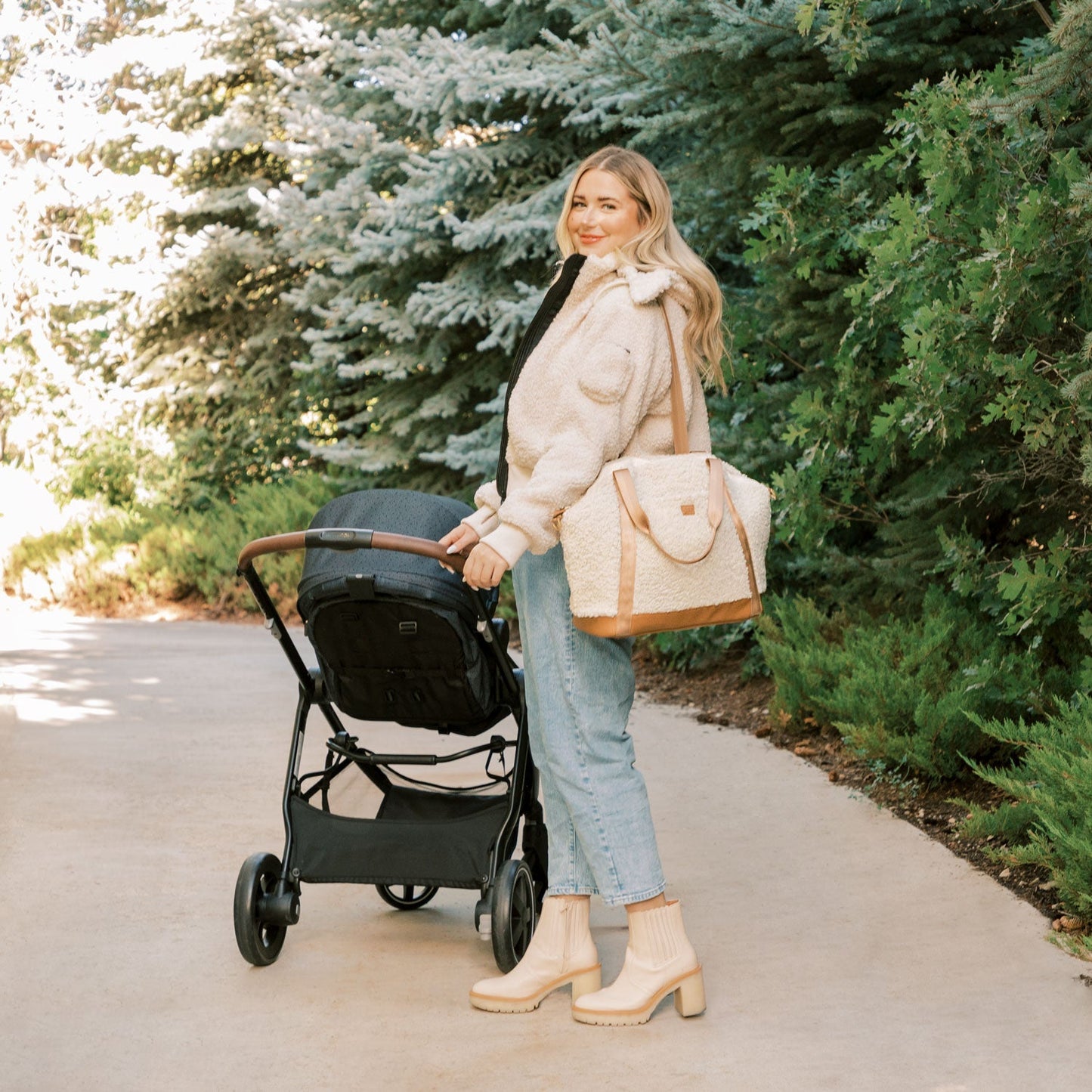 Butterscotch Teddy Tote Backpack Seoul Tote Backpack Diaper Bag