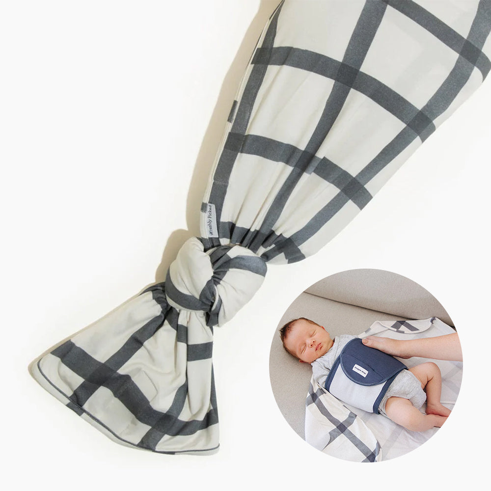 Indigo Windowpane Swaddle II Swaddle II Sleep